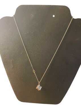 Tiffany & Co. Sterling Silver 925 Atlas Cube Roman Numeral Pendant Necklace